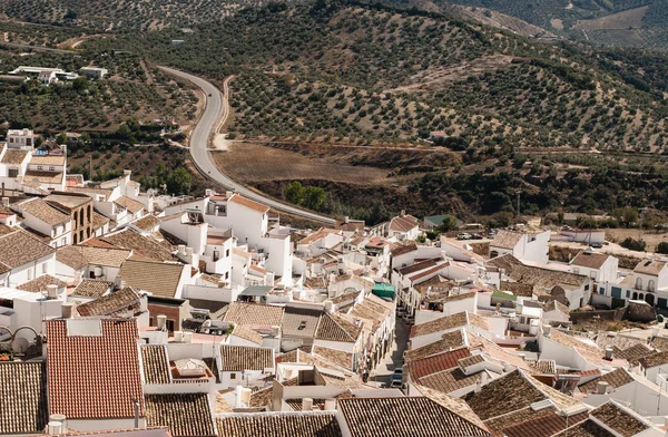 Villaggio bianco medievale — Foto Stock