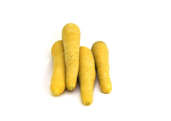 The yellow carrot isolated on white — Stock Photo, Image