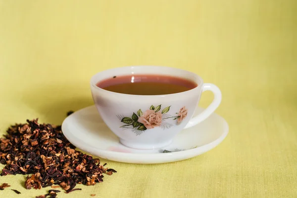 White cup of tea — Stock Photo, Image