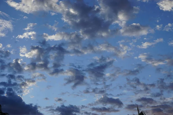 Beautiful Blue Sky Clouds Natural Background — Stock Photo, Image