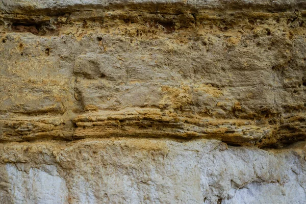 Текстурированная Каменная Поверхность Песчаника Крупный План — стоковое фото