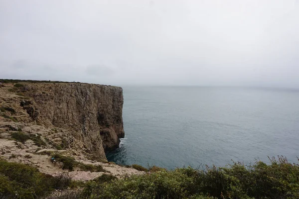 Τοπίο Στο Sagres Πορτογαλία Ατλαντικό Ωκεανό Αλγκάρβε Εικόνα Αρχείου