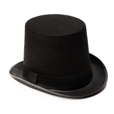 siyah beyaz zemin üzerine izole şapka