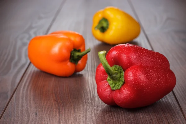 Papriky na stůl — Stock fotografie