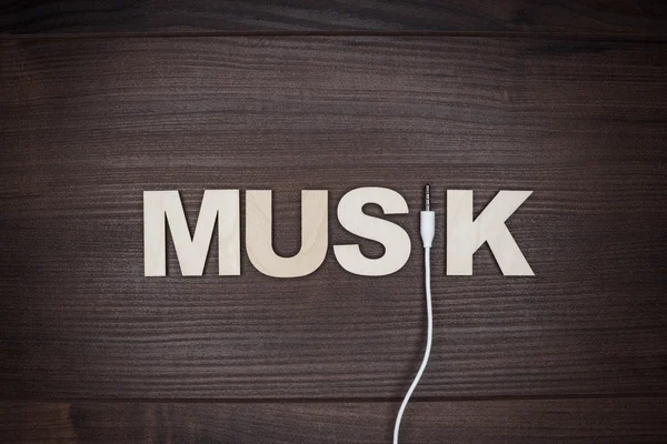 Parola concetto di musica — Foto Stock
