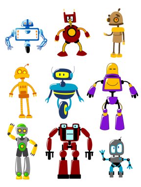 soyut mekanik robotlar