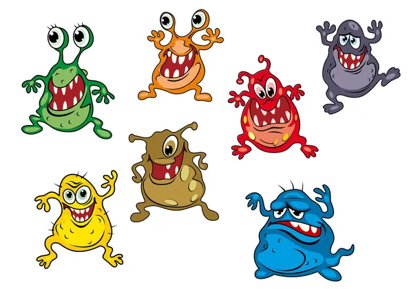 Monstruos de dibujos animados Peligro — Vector de stock