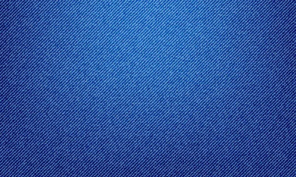 ブルージーンズデニムの質感の背景 クローズアップでアパレル生地のベクトルパターン 青いジーンズの布やデニムキャンバス素材 マクロで現実的な綿の繊維 パンツやポケットのデニムジーンズ — ストックベクタ