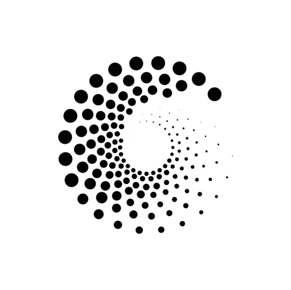 흑백으로 흩어져 디자인 모노크롬 지향적 — 스톡 벡터