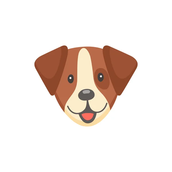 Портрет Собаки Стилі Пласких Карикатур Ізольований Векторське Щеня Чистокровне Канадійське — стоковий вектор