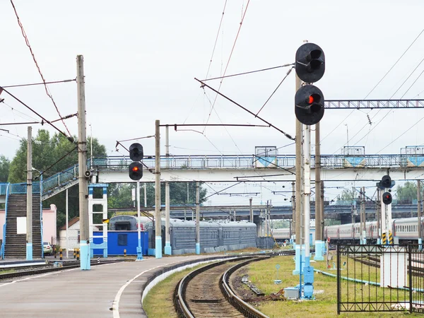 Järnvägsstation — Stockfoto