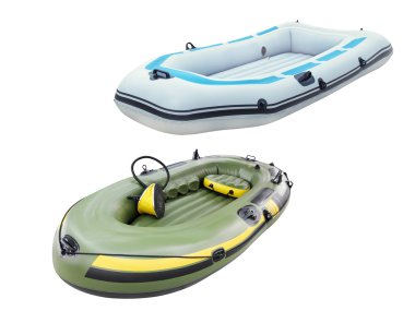 Inflatable boats clipart