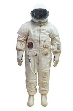 astronot bir uzay giysisi içinde