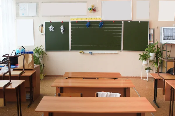 Blackboard egy osztályteremben — Stock Fotó