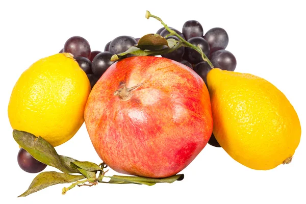 Nar, limon ve üzüm — Stok fotoğraf