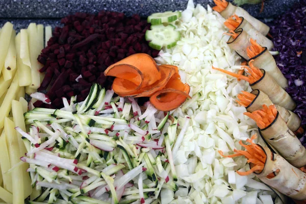 Um verduras em um balcão — Fotografia de Stock