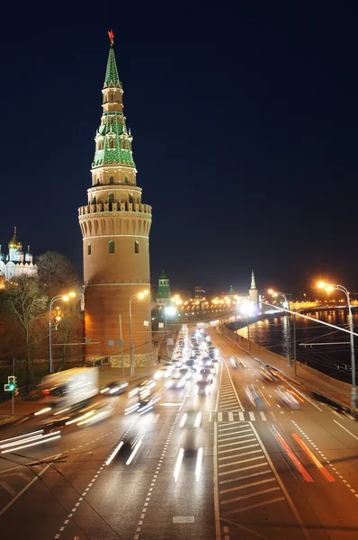 모스크바 크렘린 근처 교통 — 스톡 사진