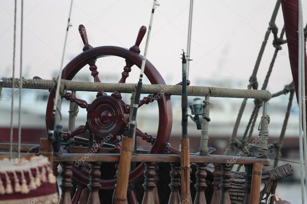 Boat steering wheel
