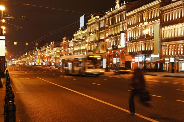 Rua da noite — Fotografia de Stock