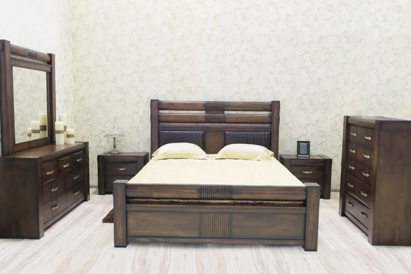 Una cama —  Fotos de Stock