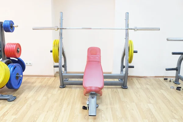 Gym apparatus in a gym hall — Stock Photo, Image