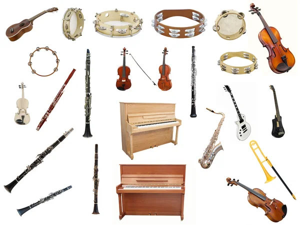 Olika musikinstrument — Stockfoto