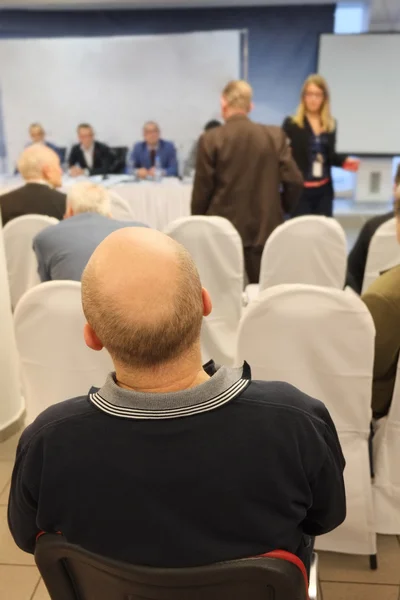 Réunion dans une salle de conférence — Photo