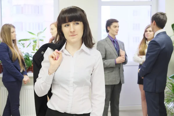 Girl in office — Stock Photo, Image