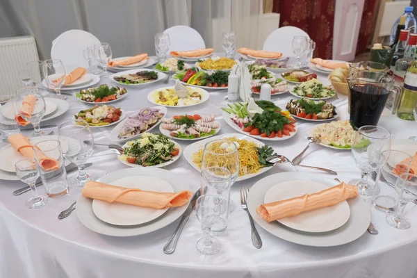 The image of a served table — Stock Photo, Image