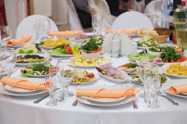 The image of a served table — Stock Photo, Image