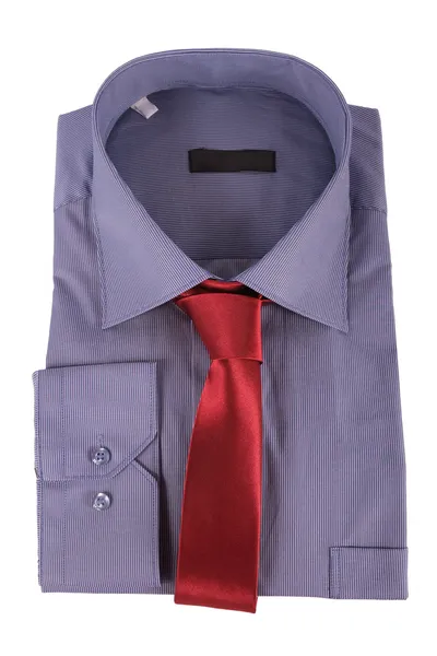 Necktie on a shirt — Stock Photo, Image