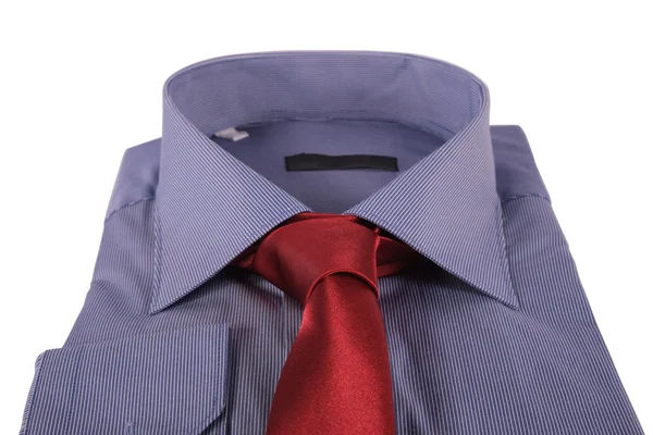 Necktie on a shirt — Stock Photo, Image