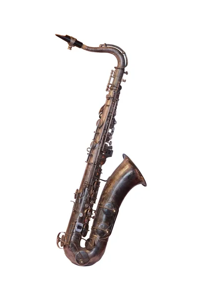 Obrázek saxofon, izolované — Stock fotografie