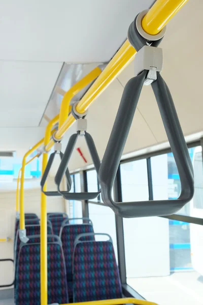 Handles for standing passenger — Stock Photo, Image