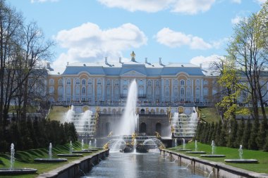 Grand cascade çeşmeler, peterhof Saray Bahçe, st. petersbur