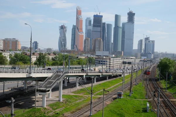 View of the railroad tracks — Stock Photo, Image