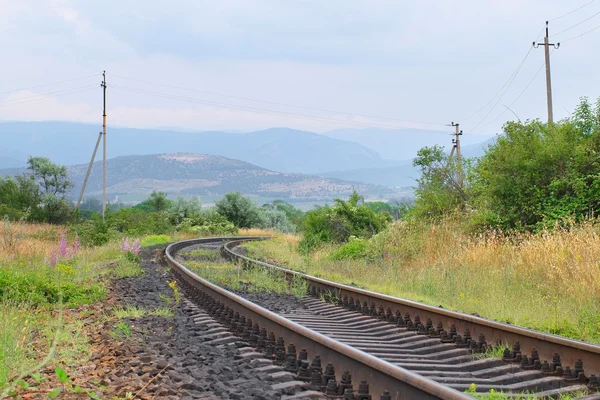 Railroad tracks — Stockfoto