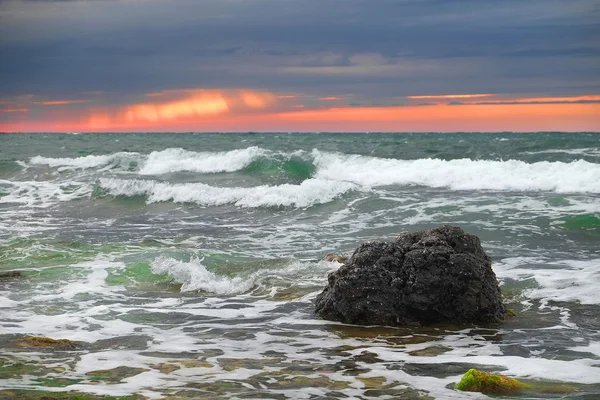 Puesta de sol en el mar — Foto de Stock