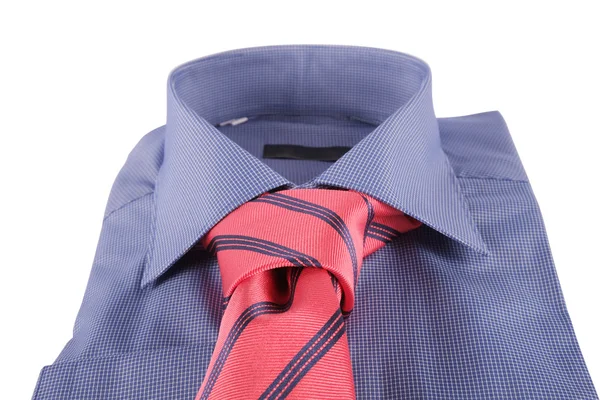 Necktie on a shirt — Stock Photo, Image