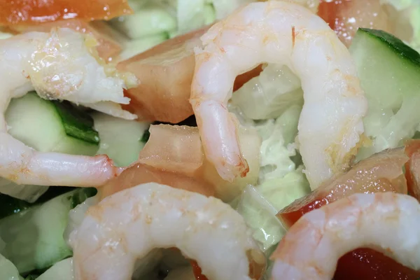 Salade aux crevettes — Photo