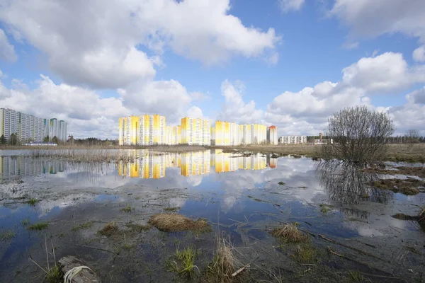 Slaapkamergemeenschap Zelenograd Regio Moskou Rusland Rechtenvrije Stockfoto's