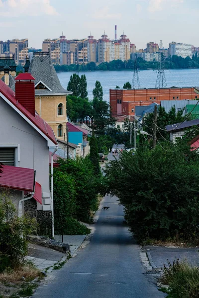 Woroneż Rosja Lipiec 2021 Ulica Centrum Woroneża Obrazy Stockowe bez tantiem