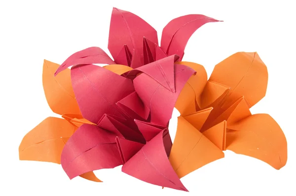 Origami blommor — Stockfoto