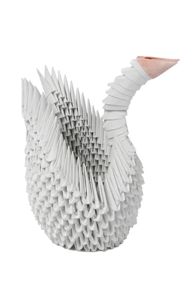 Origami zwaan — Stockfoto