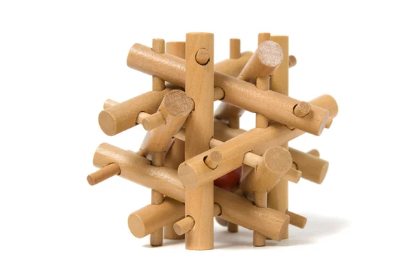 Wooden puzzle — Stock Photo, Image