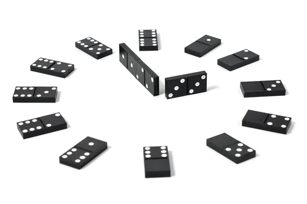 Reloj de dominó — Foto de Stock