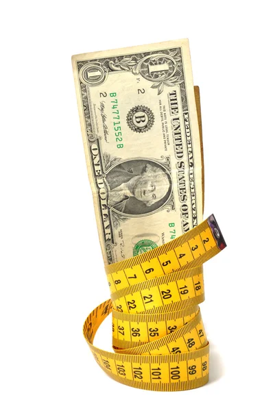 Dollar en tape — Stockfoto