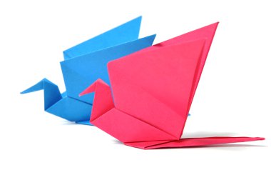 Origami kuşlar