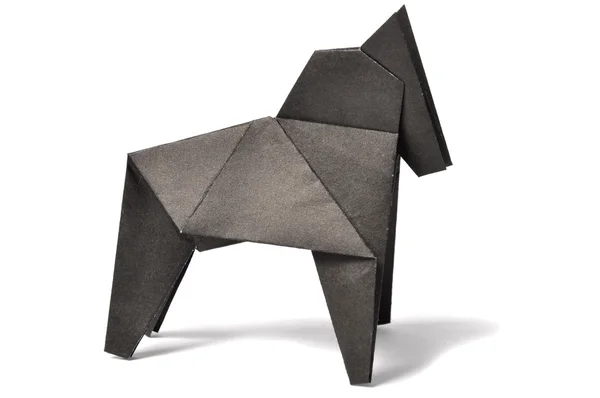 Origami paard — Stockfoto
