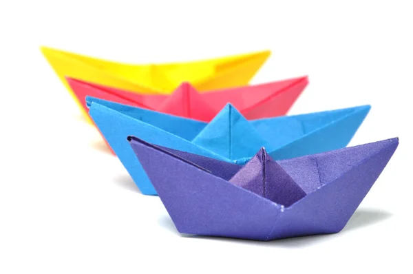 Origami ships — Stock Photo, Image
